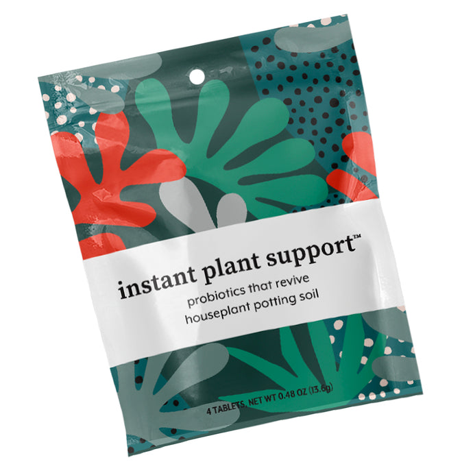 Instant Plant Support probiotics that revive houseplant potting soil.
