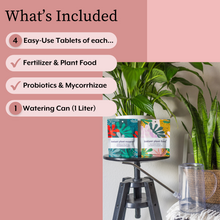 Load image into Gallery viewer, The Houseplant GROW Bundle (Plant Food + ProBiotics + Watering Can)