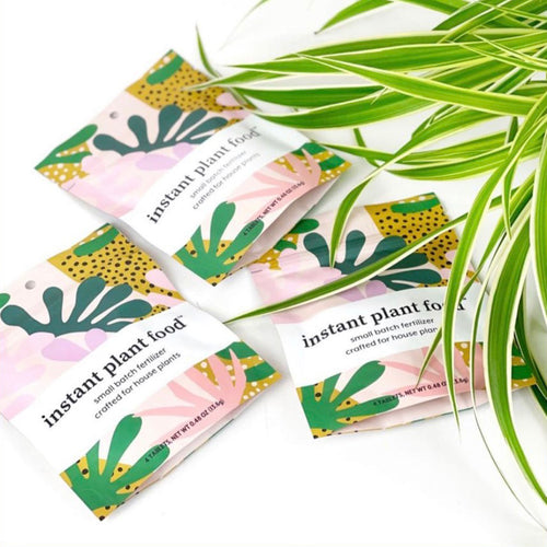 Great gift or stocking stuffer for plant lovers. (4) tablet package of Instant Plant Food easy-use, self-dissolving fertilizer tablets for feeding all types of houseplants.