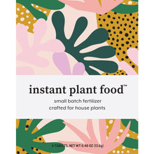 Load image into Gallery viewer, Instant Plant Food self dissolving, fertilizer tablets for feeding houseplants. Package of (4) tablets. Instant Plant Food™ fertilizer tablets are CERTIFIED carbon neutral, vegan &amp; cruelty free, and 1% of all sales go to organizations helping our planet. Made in USA too!
