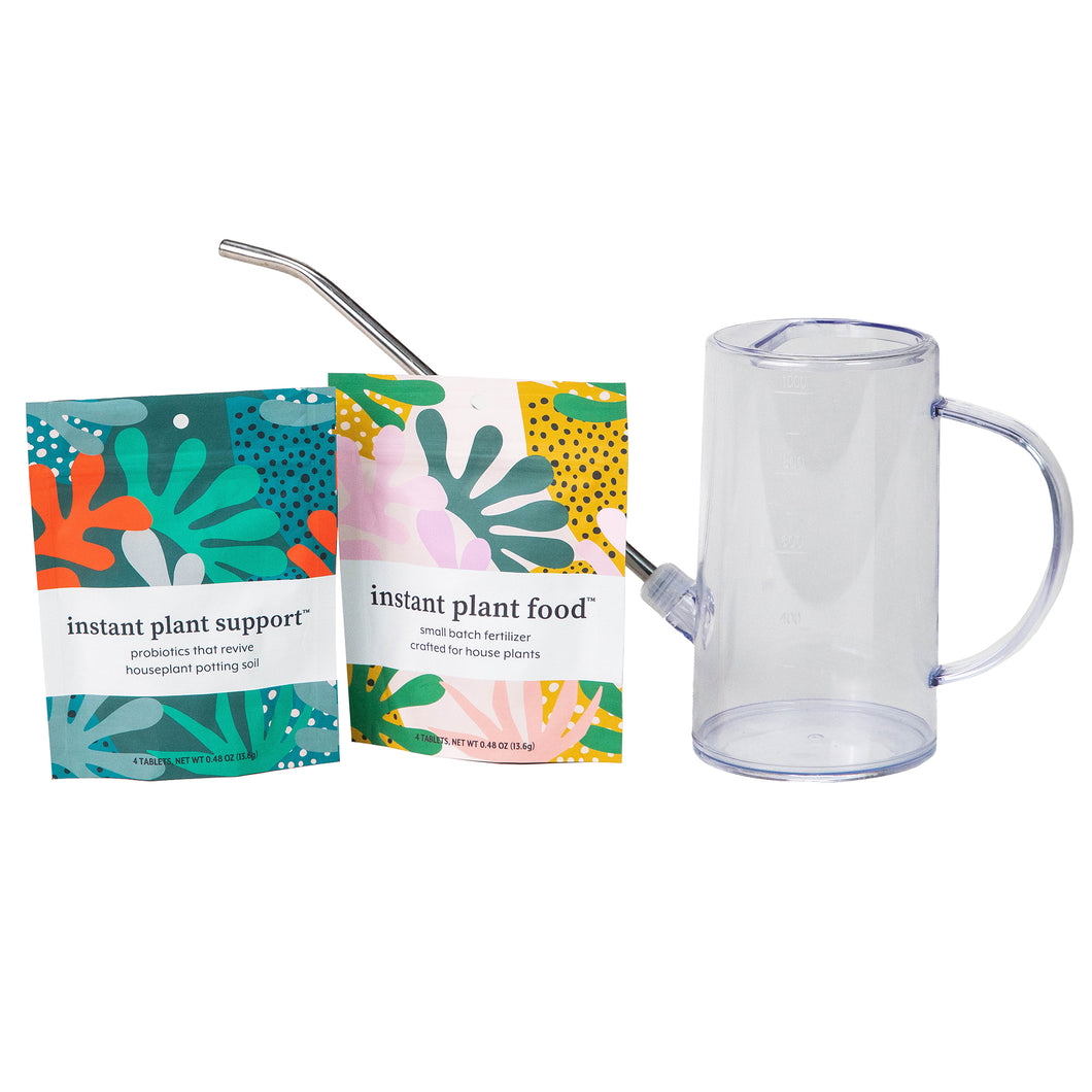 The Houseplant GROW Bundle (Plant Food + ProBiotics + Watering Can)