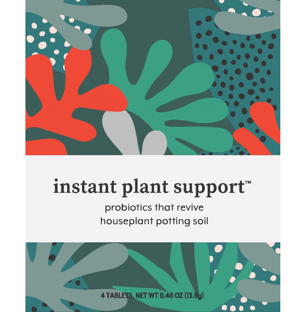 Instant Plant Support probiotics that revive houseplant potting soil.