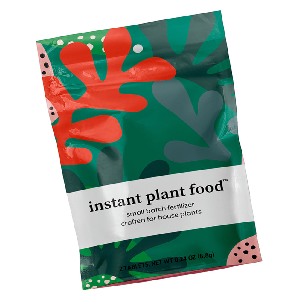 Instant Plant Food self dissolving, fertilizer tablets for feeding houseplants. Package of (2) tablets. Instant Plant Food™ fertilizer tablets are CERTIFIED carbon neutral, vegan & cruelty free, and 1% of all sales go to organizations helping our planet. Made in USA too!